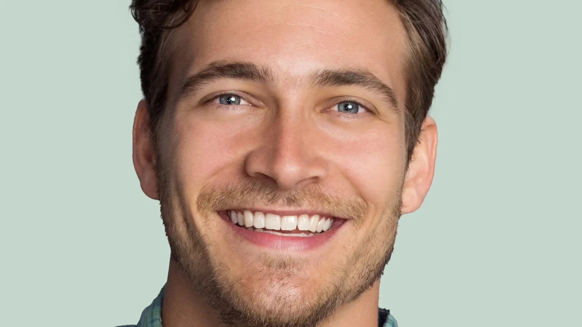 blankweiss - Patient mit breitem lächeln